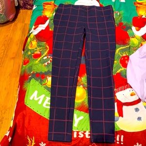 Checkered work pants